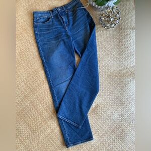 J. Crew Women's Straight Leg Jeans in Deep Blue
